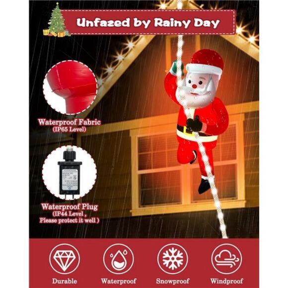 Christmas Inflatables Decorations Outdoor 9.8ft LED Xmas String Light - Picture 4 of 7